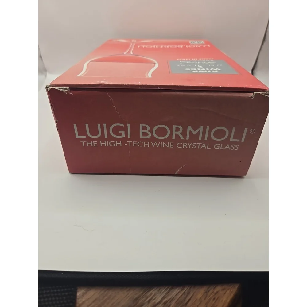 Luigi Bormioli Pink Wine Crystal Glasses Set Of‎ 2 11.5oz